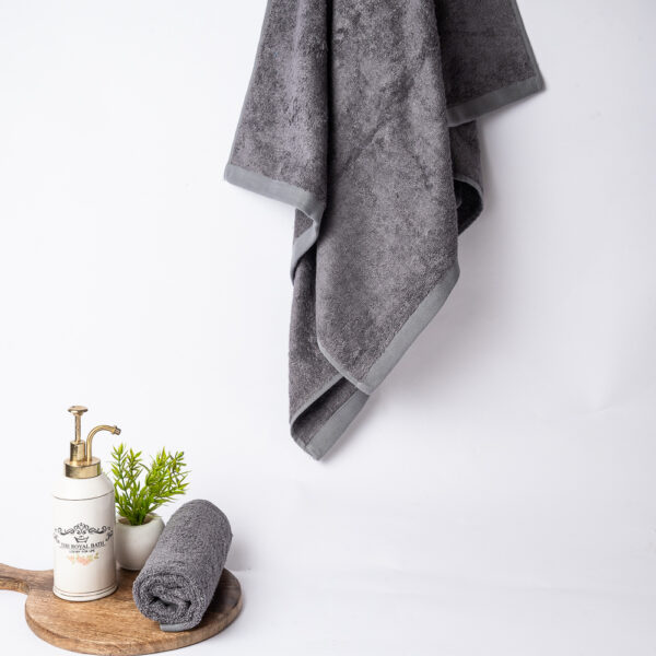 Bamboo Hand Towel - Grey - Image 2